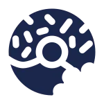 Donut Bitten SVG Icon